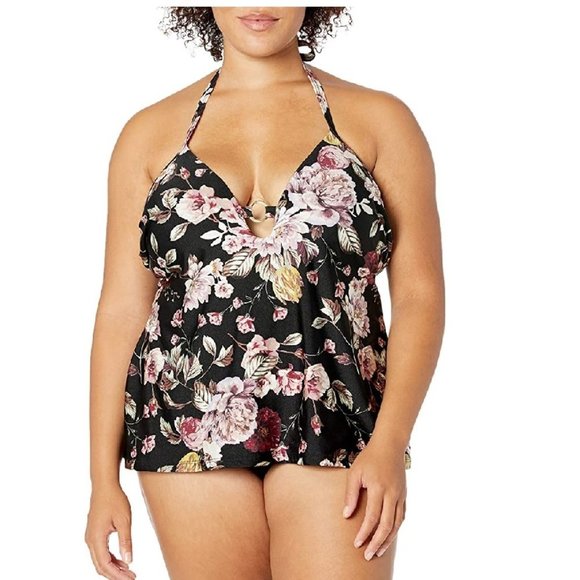Rachel Rachel Roy Cherry Blossom Floral Swim Top - Picture 4 of 9